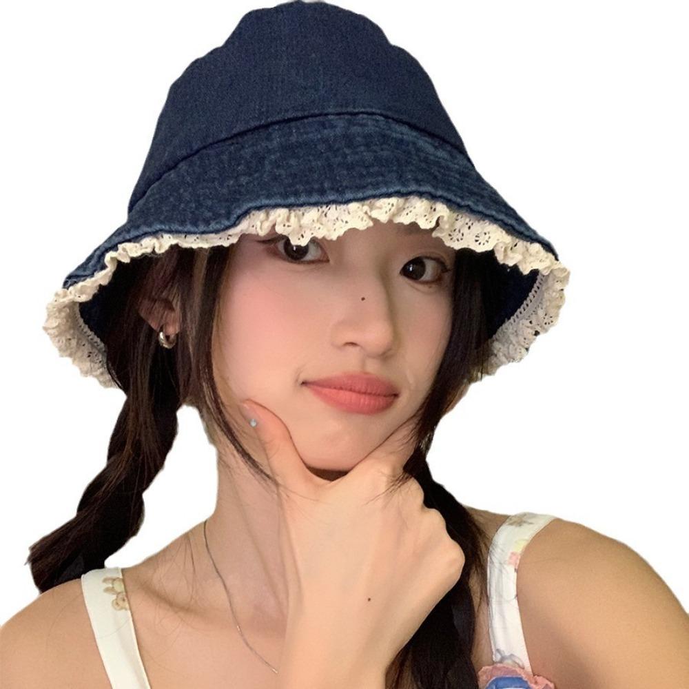 Face Covering Fisherman Hat Retro Bowl Hat Versatile Beach Hat  Summer