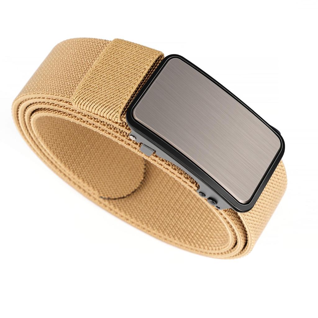 Men's Nylon Elastic Tactical Belt with Alloy Buckle