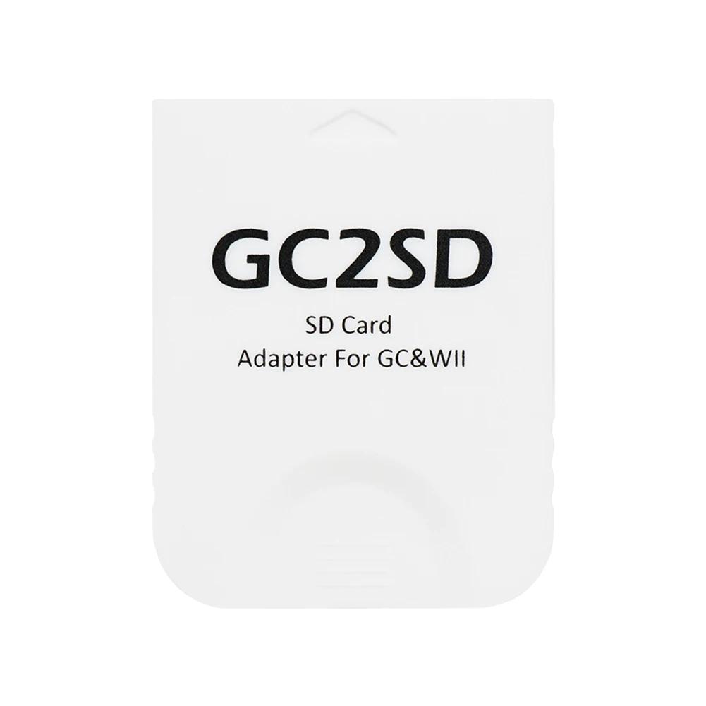 GC2SD Memory Card Slot Adapter for Micro SD Lightweight Plug and Play for GameCube Wii Game Consoles Reader Adapter for SD Card