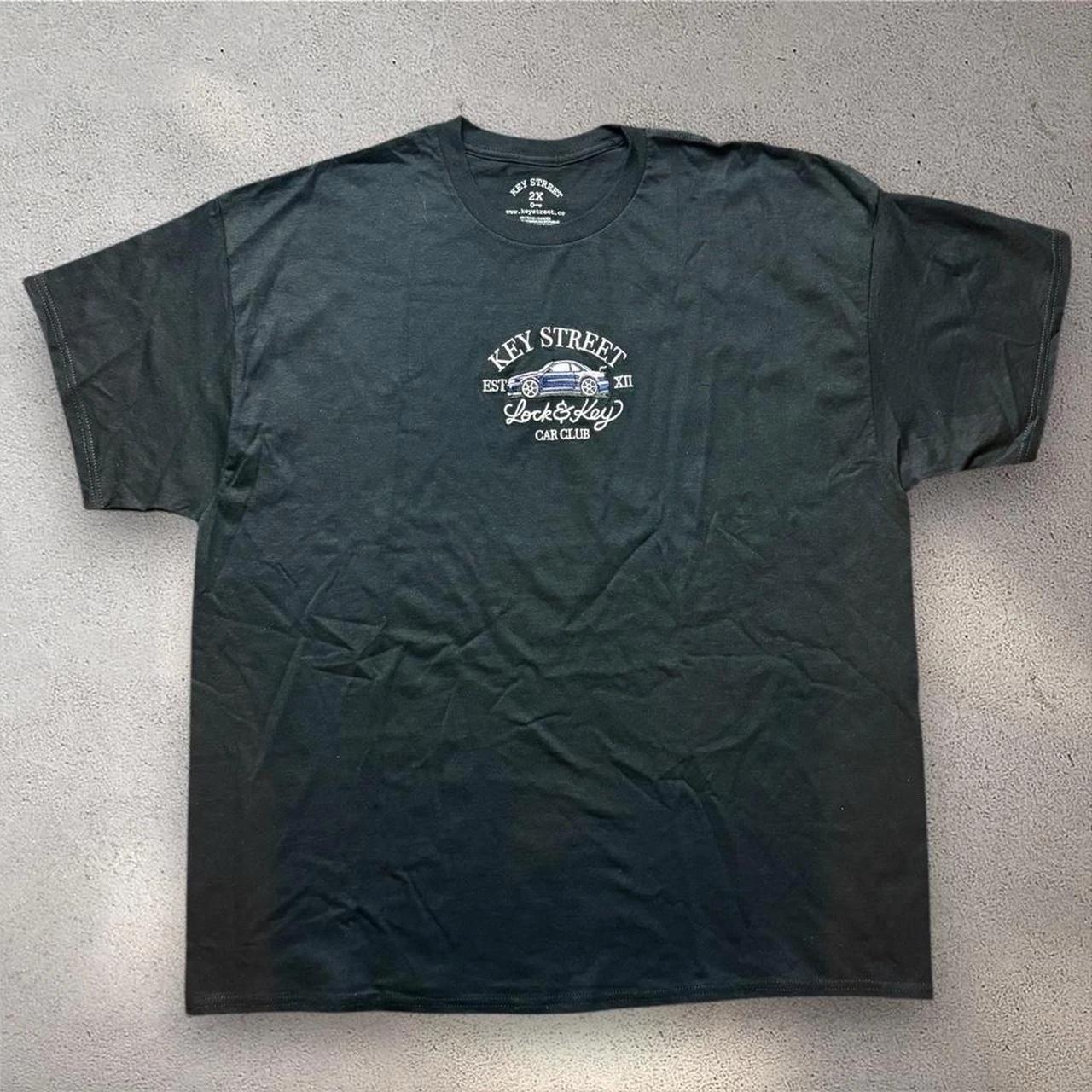 Key Street Car Club Shirt 2XL Black Graphic Tee JDM Streetwear Mens L