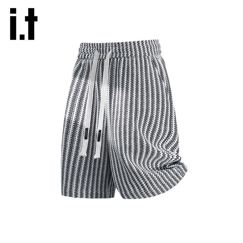 Izzueit Men's Ice Silk Quick-Dry Loose Fit Sport Shorts