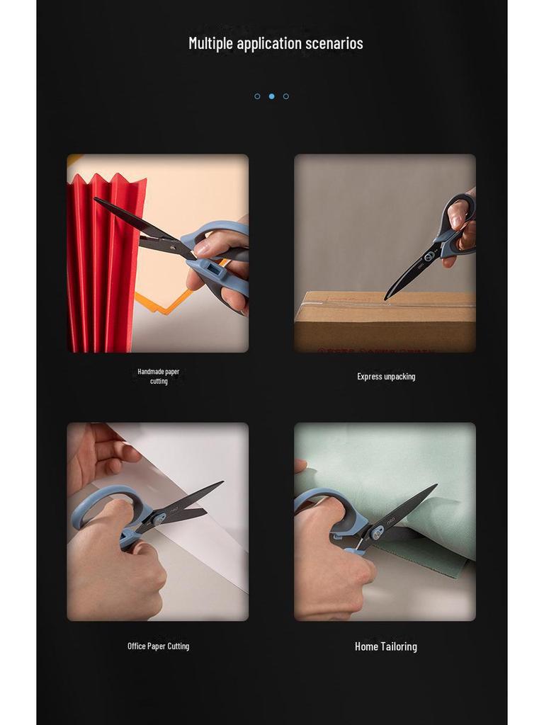 Teflon Non-Stick Alloy Stainless Steel Scissors for Tape & Paper Cutting - Handmade Office Stationery Knife