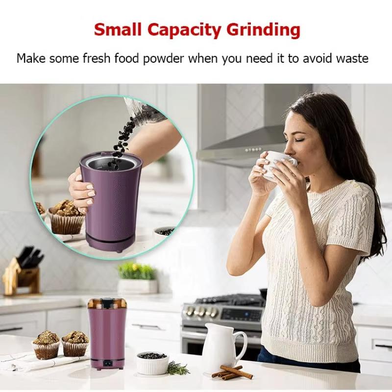 Small Electric Grinding Machine Grain Grinder Stainless Steel Household Grinder Kitchen Seasoning Grinding Tools Mixer Grinder