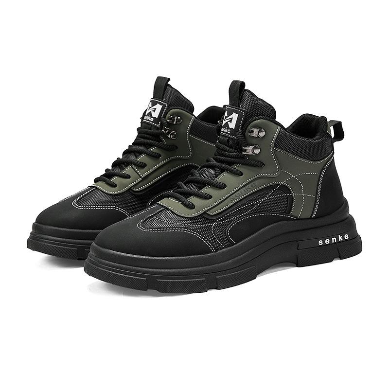 Autumn new light luxury mid-help outdoor hiking shoes retro non-slip shoes casual shoes