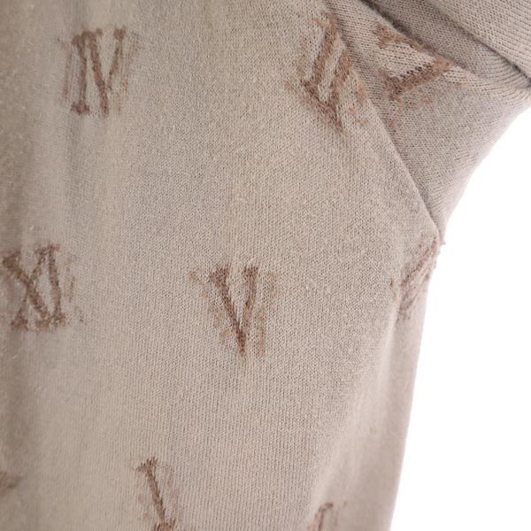 SHAREEF made in Japan Logo Long sleeve Cut 2 Brown V-neck cardigan Men's Used