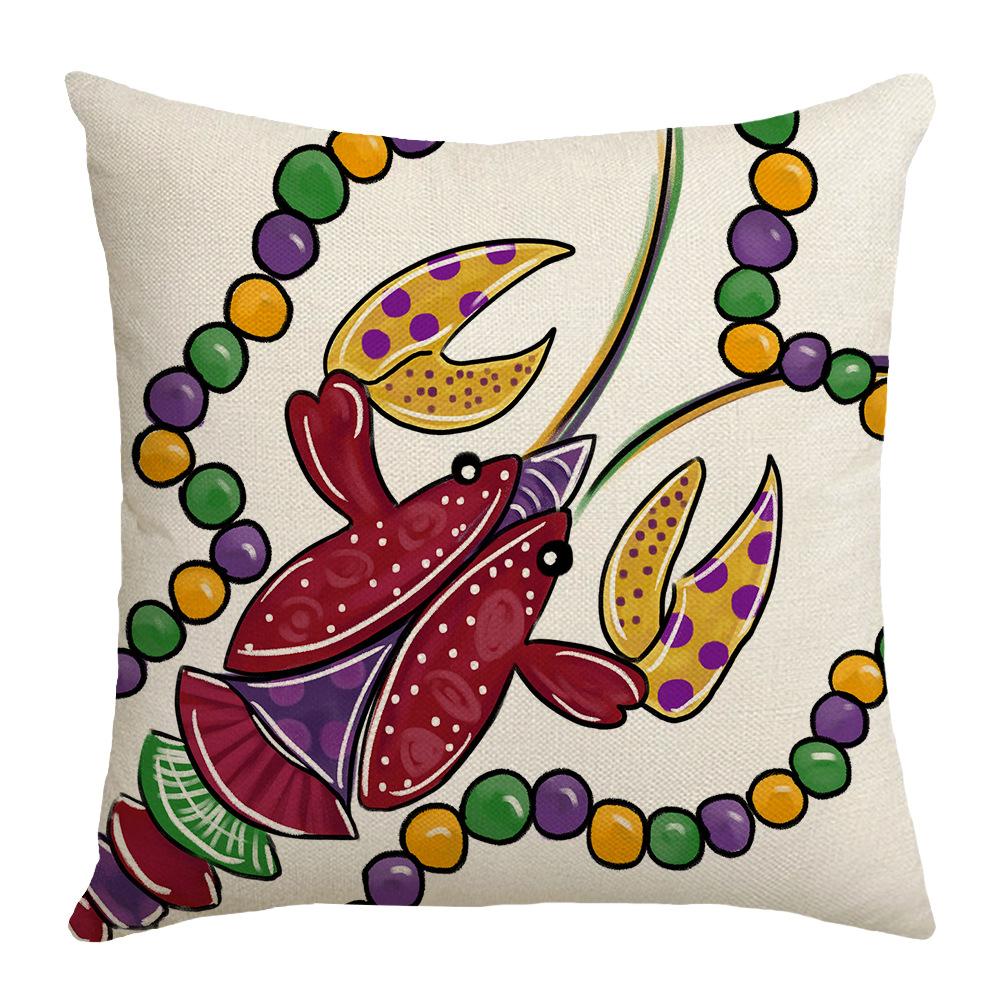 Mask Carnival Pillow Cover Digital Printing Living Room Bedroom Sofa Cushion Cushion Cover