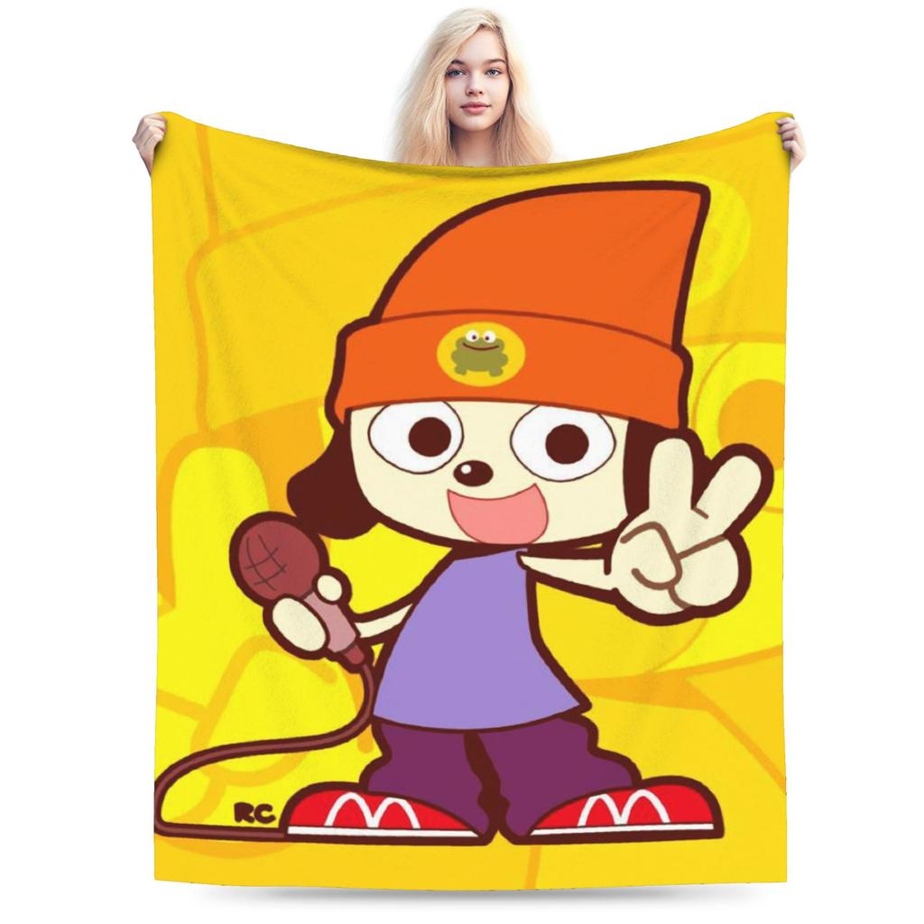 Parappas Print-Decke für Männer Frauen Warm Gemütlich Flauschig Überwurfdecken für Bett 50x60 Zoll Mehrere Größen