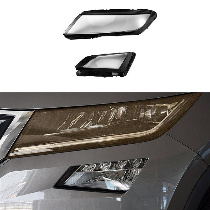 Auto Lamp Shell Car Front Headlamps Cover Glass For Skoda Kodiaq 2017-2025 Transparent Headlight Lens Lampshade Cover Left