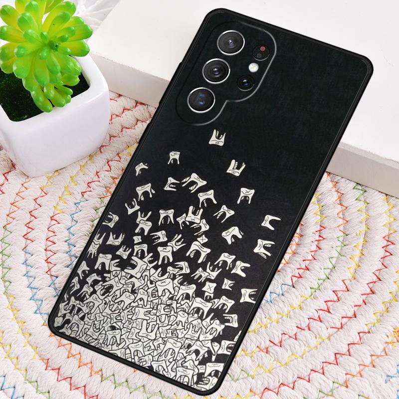

Wisdom Teeth Dentist Tooth TPU Phone Case For Samsung Galaxy note 10 pro S26 S25 S24 S23 S22 Ultra Plus S21 FE S20 Cover Galaxy S23+