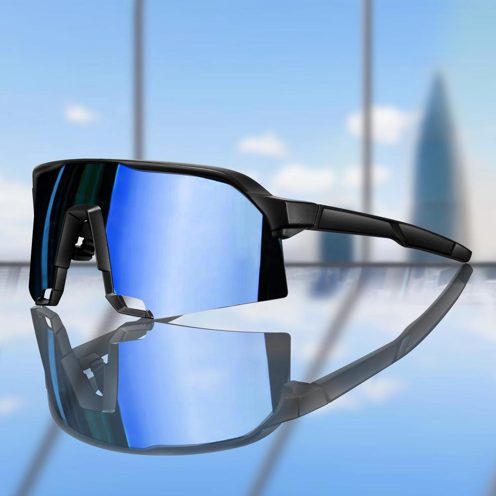 Cycling Sunglasses for Men and Women UV400 Protection 5 Colors Big Frame Running Fishing Sports Eyewear