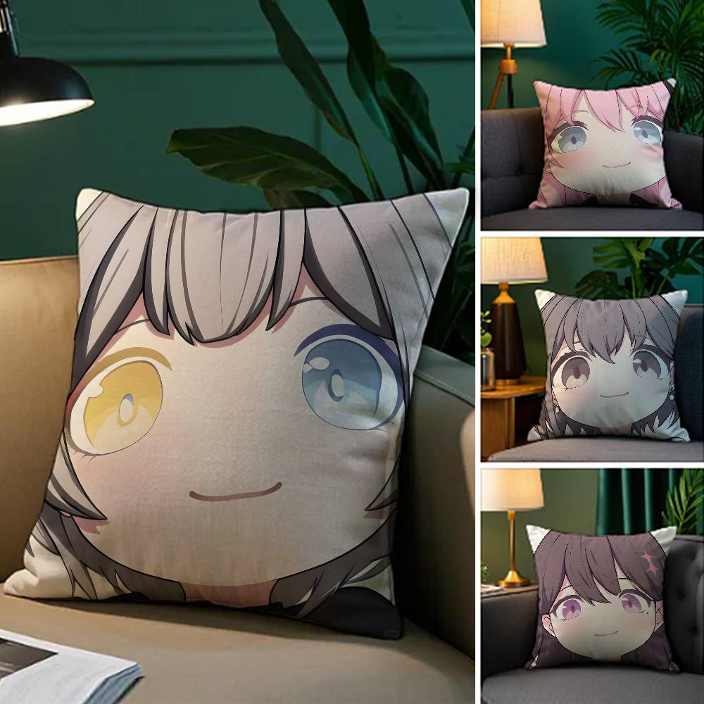 Anime Cartoon BanG Dream! It's MyGO!!-Cute Pillow Case Comfort Sofa Bed Silky elegant Invisible zipper Decorative cushion cover