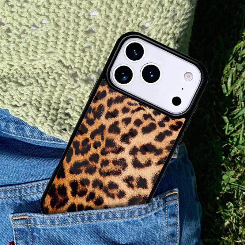 leopard and tiger fur pattern Phone Case For iPhone 17 AIR 16 Pro Max 15 14 Pro 11 12 13 Shockproof Silicone Cover