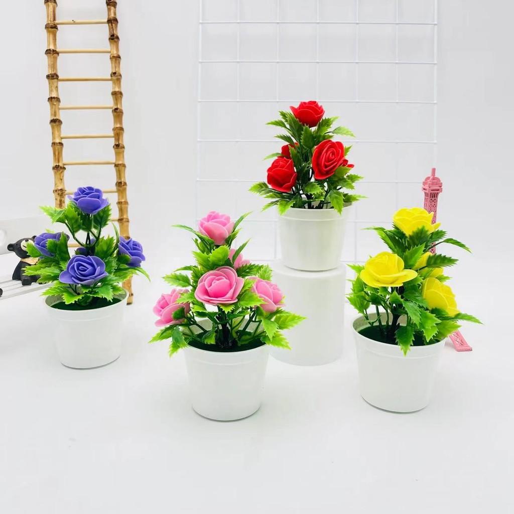 Artificial Rose Potted Plant For Wedding Photography And Home Decoration