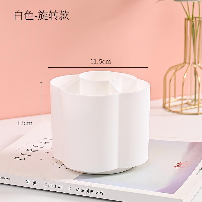 360 Degrees Rotating Pen Holder Large Capacity Pen Container Simple Desk Organizer Pencil Storage Box Students Stationery