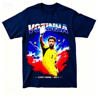 Vozinha Cape Verde No1 Goalkeeper Football Portrait Graphic Tee2026 Casual Soccer Fan Short Sleeve Tshirt