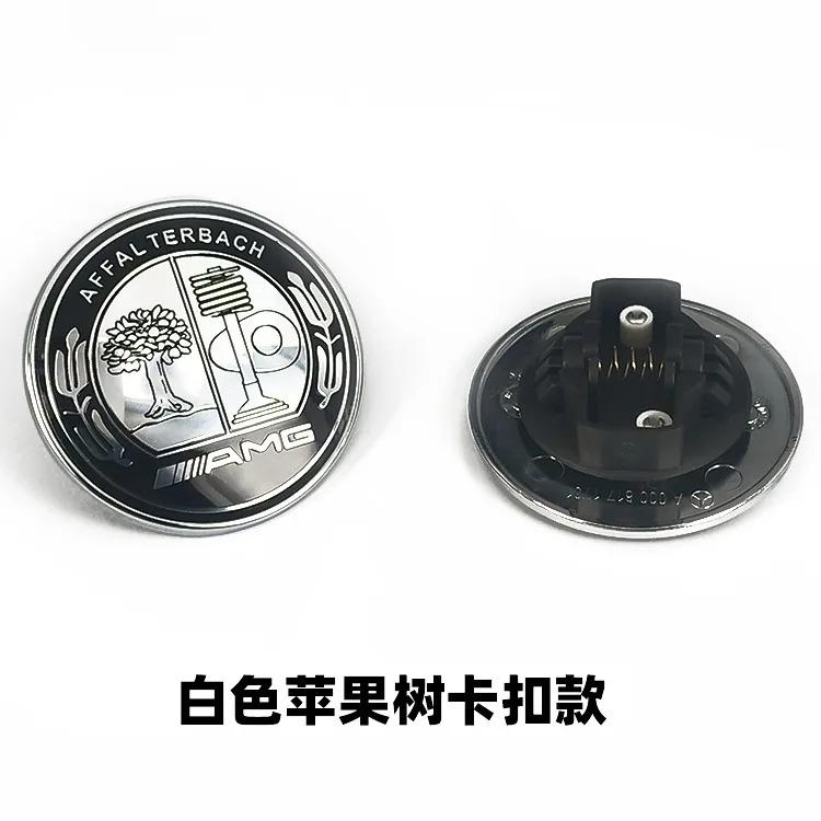 Heet 1 ST 56mm Auto Motorkap Embleem Badge Motorkap Embleem Cover Voor Mercedes Benz Brabus AMG W124 W163 W202 W203 W204 W210 W211 W205 Sticker