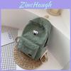 Velvet Student Backpack With Zipper Closure And Inner Pouch For High School And College Daily Use