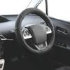 Nishiki Sangyo Tomboy Steering Wheel Genuine Recycled Genuine Leather Size Cover, Leather, Leather, Look, Antibacterial, Black, Small, GL-9250