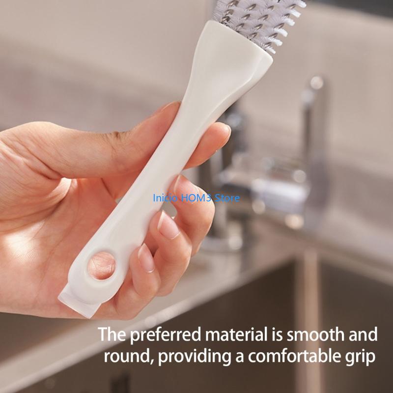 A5YD Bristles Brush Scraper Tool Deep Cleaning Narrow Space Bird Cage Maintenance CN
