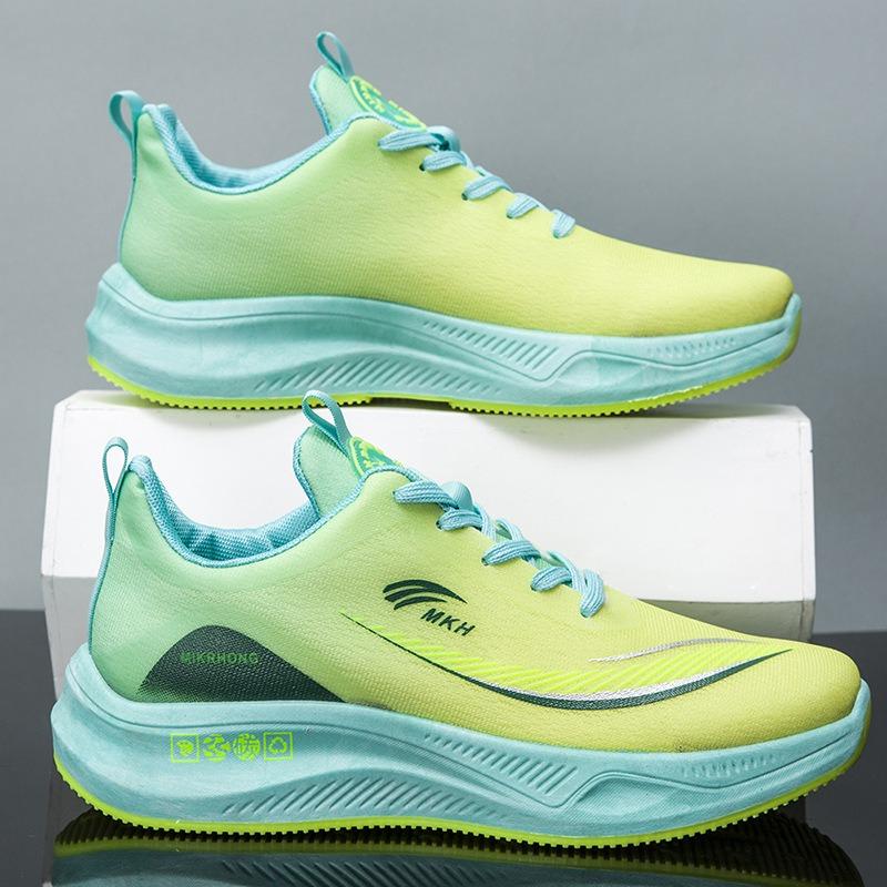 Men's Sneakers 2024 Autumn New Fashion Trend Sports Shoes Casual Breathable Lightweight Lace Up Wear-resistant Running Shoes