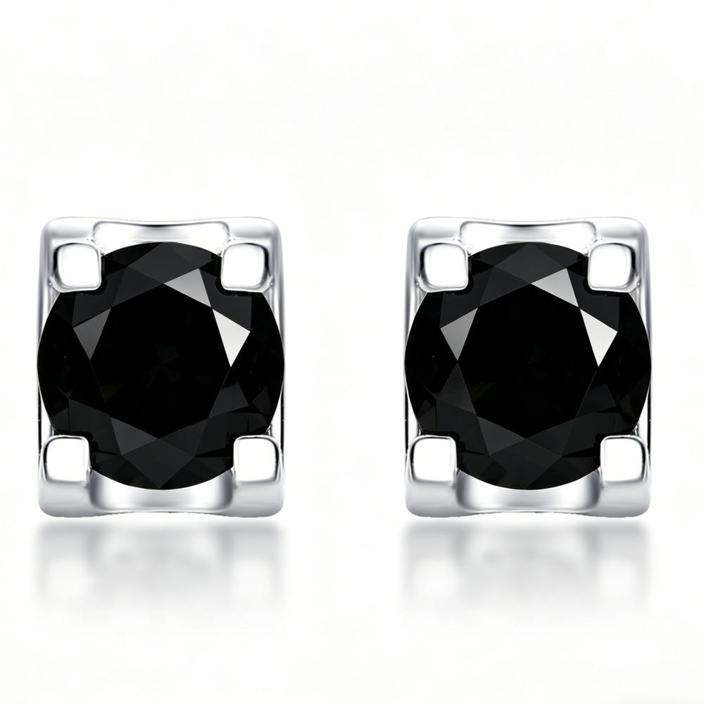6.5mm Four Prong Moissanite Stud Earrings S925 Sterling Silver D VVS1 Fine Jewelry For Men Women