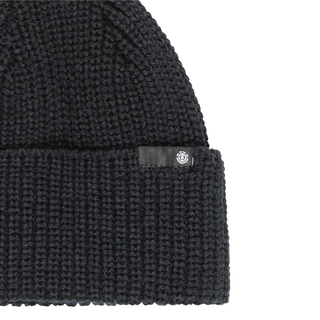 Element Low Docker Beanie, schwarze Herrenmütze