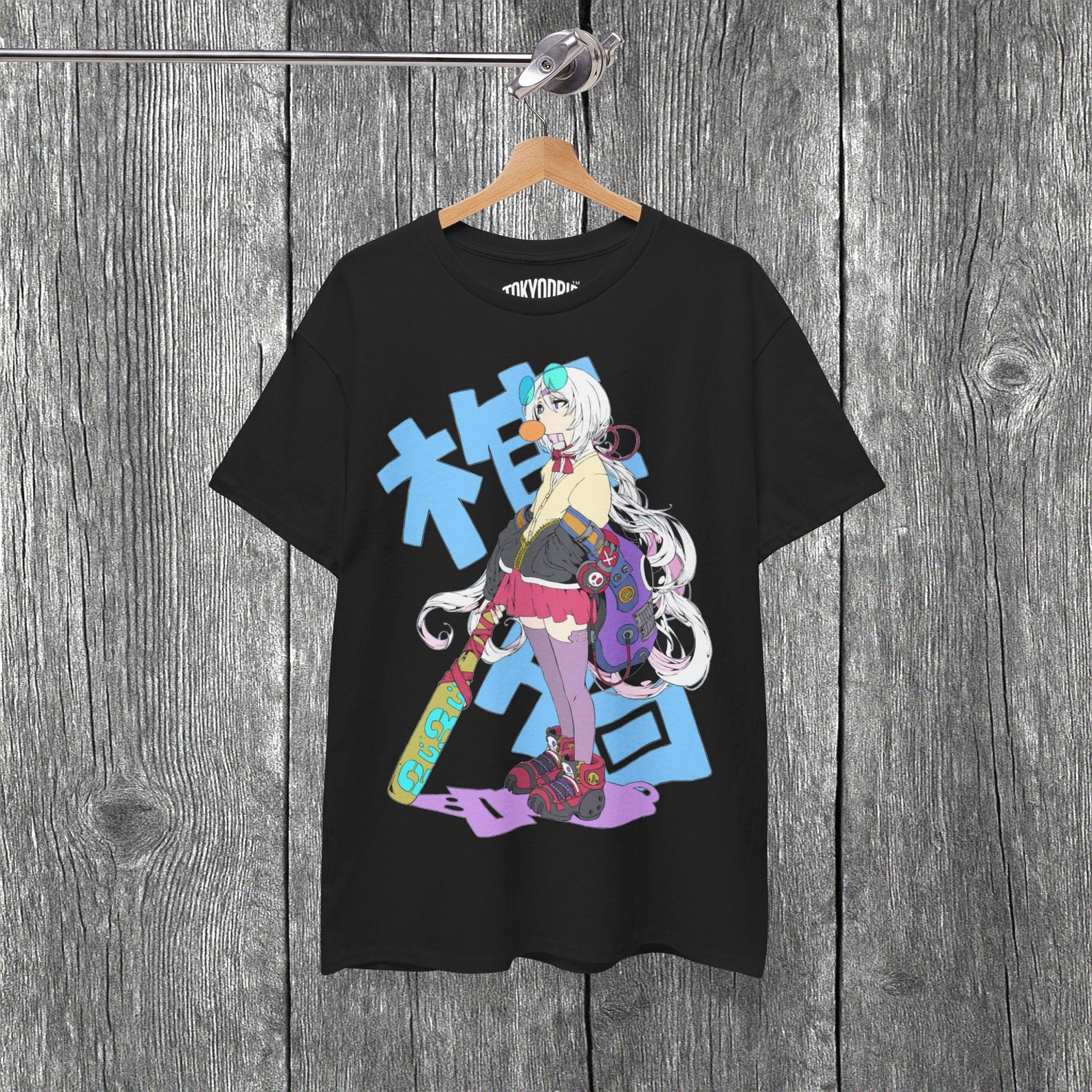 Anime Girl Graphic T-Shirt: Kawaii Japanese Streetwear S