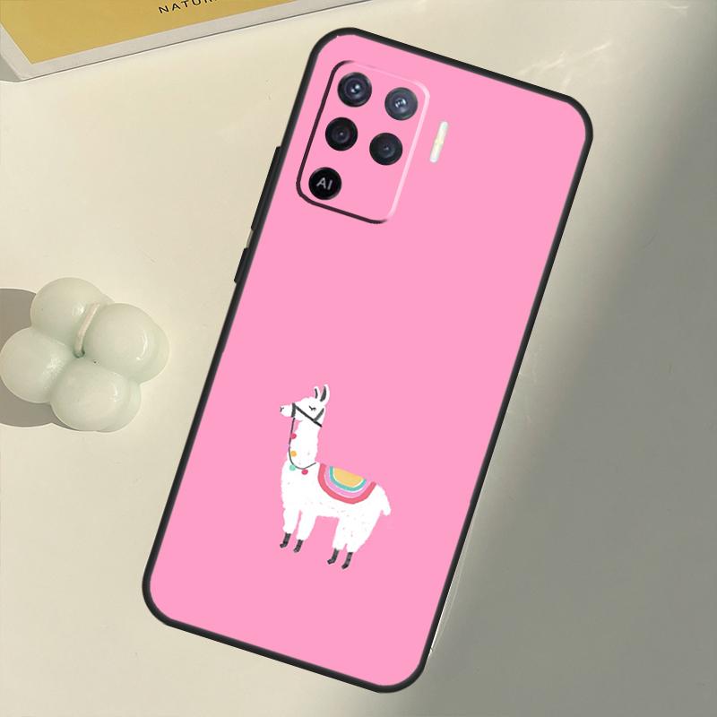 Lama Llama Alpaky Pouzdro Pro OPPO A74 A94 A54 A1K A15 A16 A52 A72 A83 A91 A93 A53S A5 A9 A31 A53 2020 Kryt