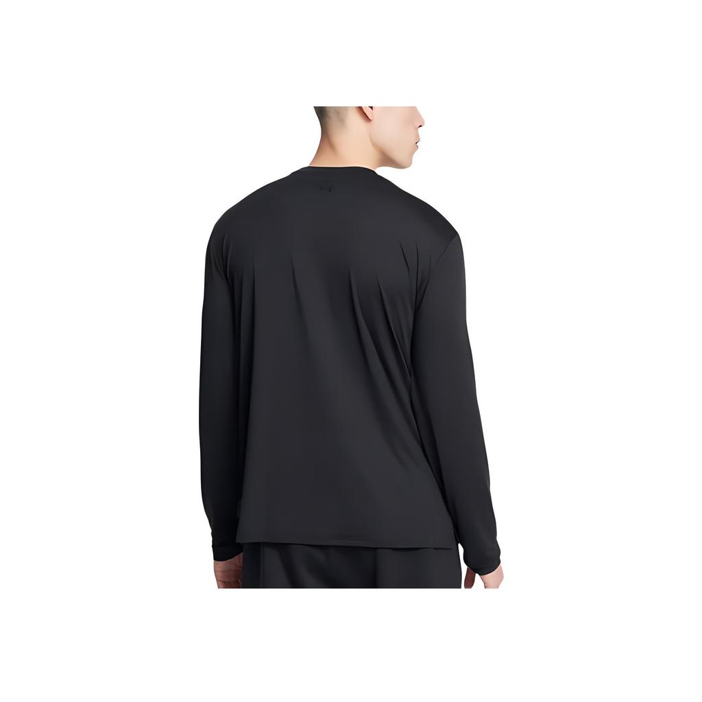 Under Armour Motion Comfortable Round Neck Pullover Sweat-Wicking Breathable Long Sleeve T-Shirt Men T-Shirts Black 1387390-001