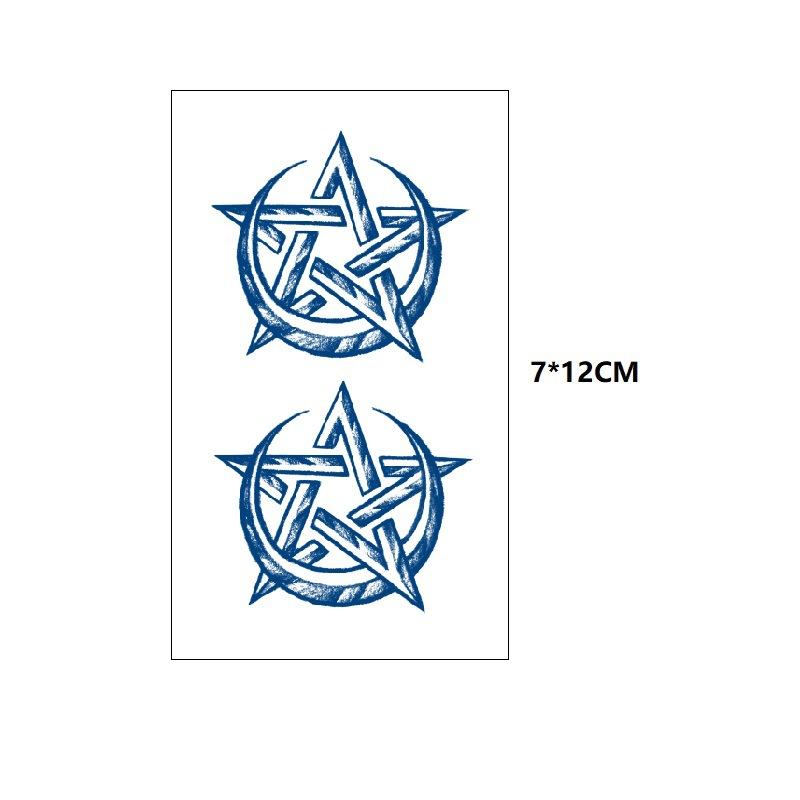 Model mic Fluture Val de mare Coada de pește Cealaltă parte Floare Suc proaspăt Mic Simulare pe bază de plante Cufăr Transfer de apă Autocolant tatuaj