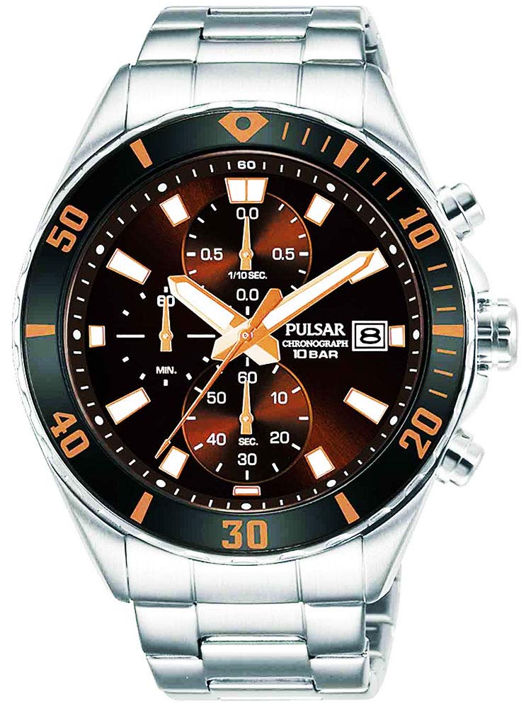 

Seiko SEIKO PULSAR chronograph wristwatch PM3195X1 microfiber cloth 13x13cm included [Set product] [Pulsar] & [item]