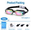 New Silicone Swimming Goggles Men Women Electroplating Colorful Adjustable Professional Swimming Glasses Waterproof Anti-UV