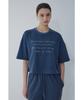 Bobeu Lettering Pigment T-Shirt_Navy 7156240009