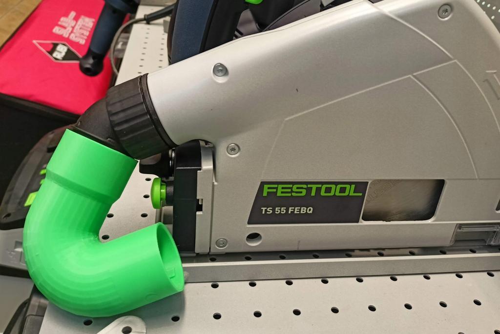 Ws3d adaptér koleno ponorná pila Festool TS 55 - vysavač Starmix