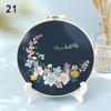 Crafts Handmade Painting Flowers Plants Pattern Cross Stitch DIY Embroidery Embroidery Starter Kit