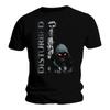 Officieel Disturbed T-shirt Up Yer Military Zwart Heren Klassieke Rock Metal Band