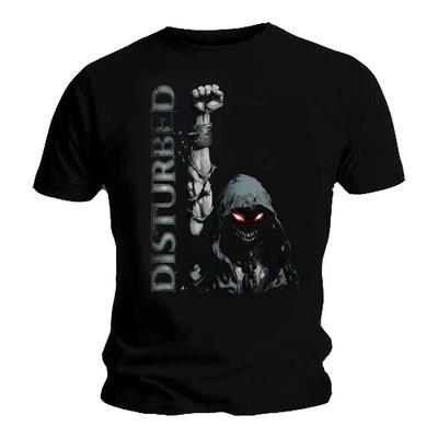 Official Disturbed T Shirt Up Yer Military Black Mens Classic Rock Metal Band