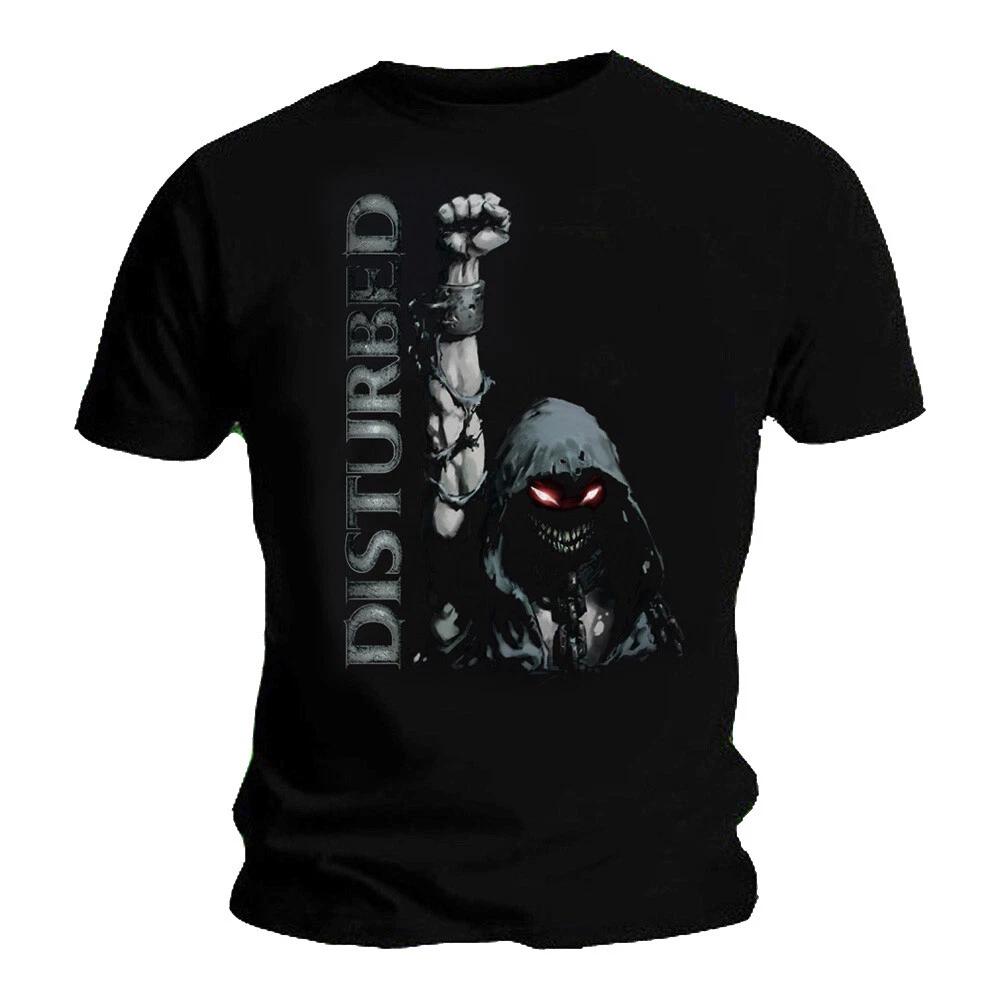 Official Disturbed T Shirt Up Yer Military Black Mens Classic Rock Metal Band L