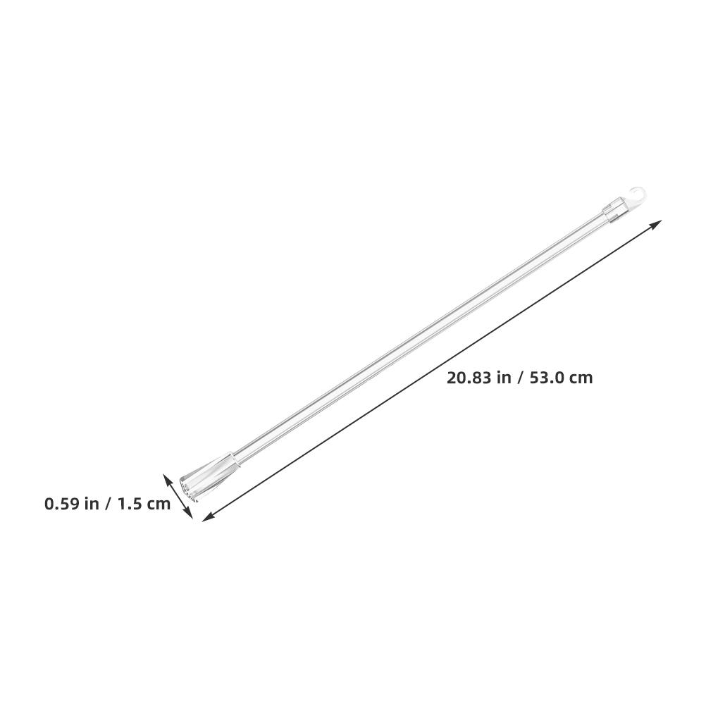 6 Stück Jalousie Wand Transparent Vertikal Jalousie Stange Ersatzteile Kunststoffstab Haken Installation für Fenster