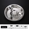 Leyongtu Stainless Steel Round Divided Plate