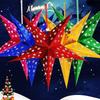 commodity Christmas tree pentagram lampshade star paper hanging xmas wedding decor