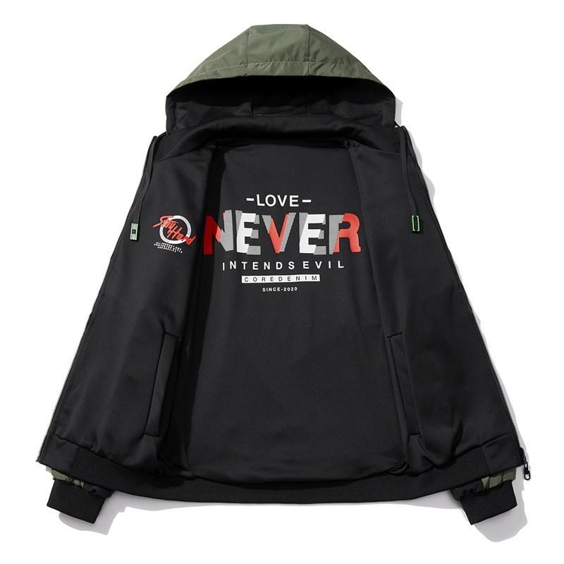 Mens Lightweight Breathable Cycling Jacket With Hooded Design Color-Block Style Outdoor Sport Wear