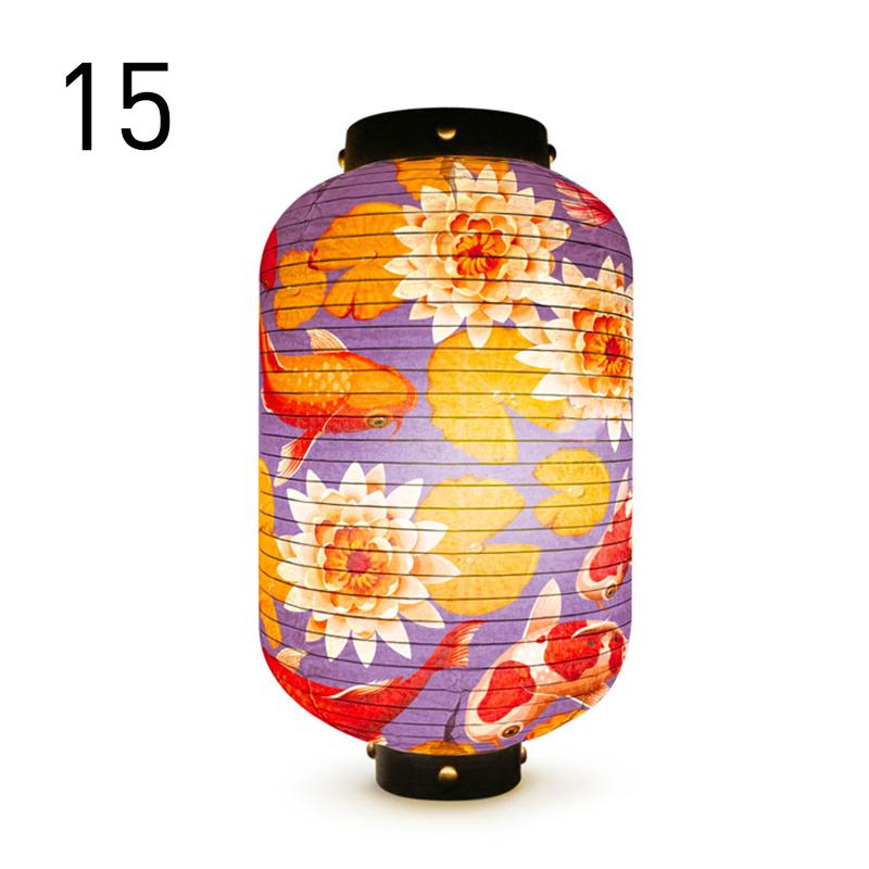 Japanese Lucky Koi Fish Lantern Waterproof Cloth Mid-Autumn Festival Decor Lanterns Cuisine Sushi Izakaya Advertising Sign