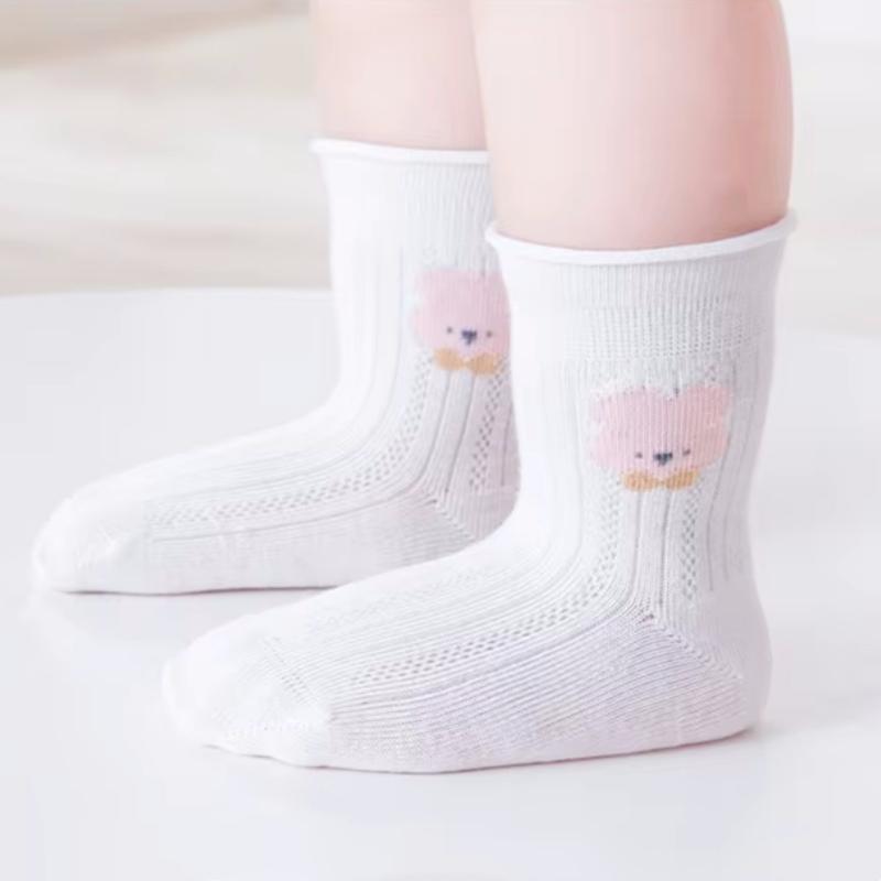 3Pairs/Set Baby Girls Socks Summer Thin Mesh Kids Girl Frilly Lace Socks Cotton Children Dance Princess Sock Spring Summer 0-5Y