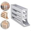 4 Tier Egg Tray for 30 Eggs Rolling Dispenser Automatically Fridge Container