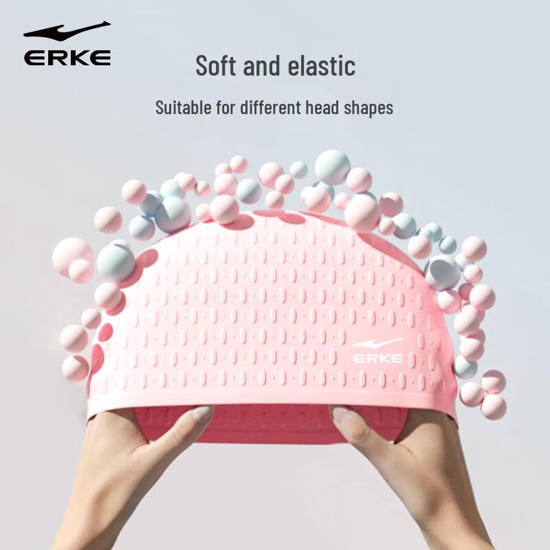 Erke Adult Unisex Silicone Bubble Swim Cap