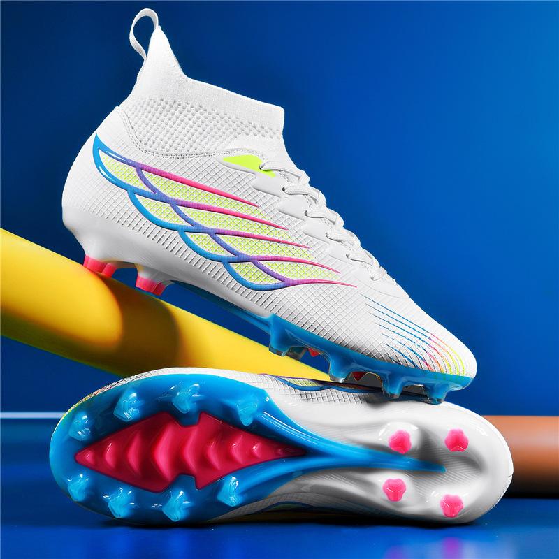 New Football Shoes High Top Spikes Broken Nails Training Shoes Football