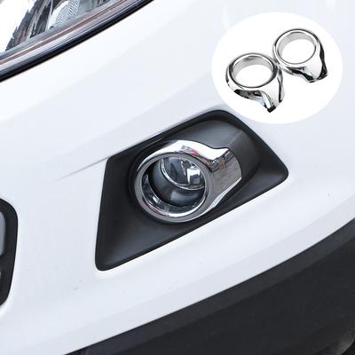 Car Styling for Ford Ecosport 2013 2014 2015 2016 2017 ABS Chrome Front Head Fog Light Lamp Cover Trim Foglight Frame