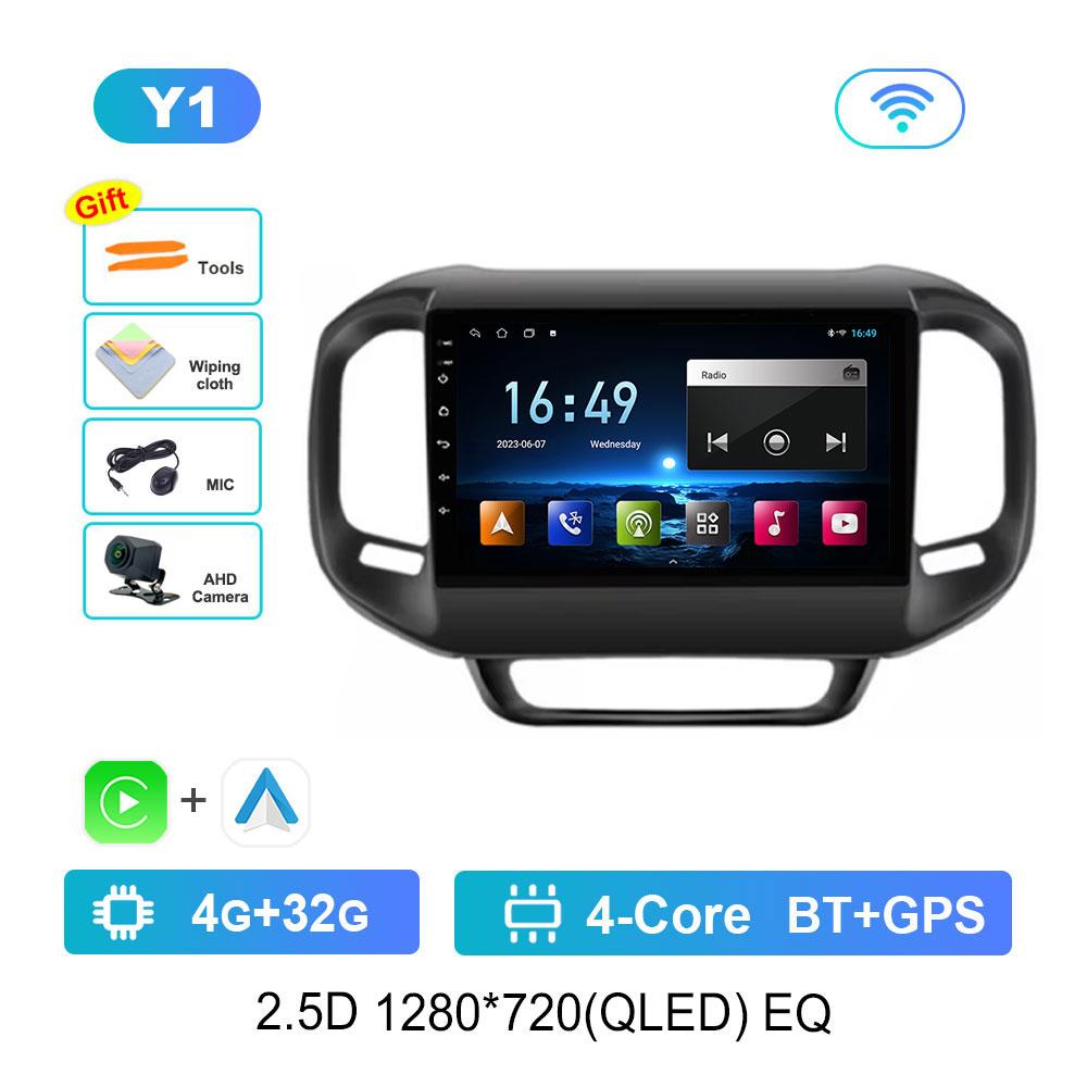 for FIAT Toro 2017 - 2021 Car Radio Multimedia Player Android 14 GPS Navigation 4G BT DSP Stereo Split Screen WiFi Auto Tools