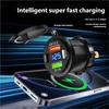 Car Charger Socket Type-C & Dual USB 3Ports Fast Charger Socket Waterproof with Voltmeter 12V/24V For Boat Motorcycle Adaptors